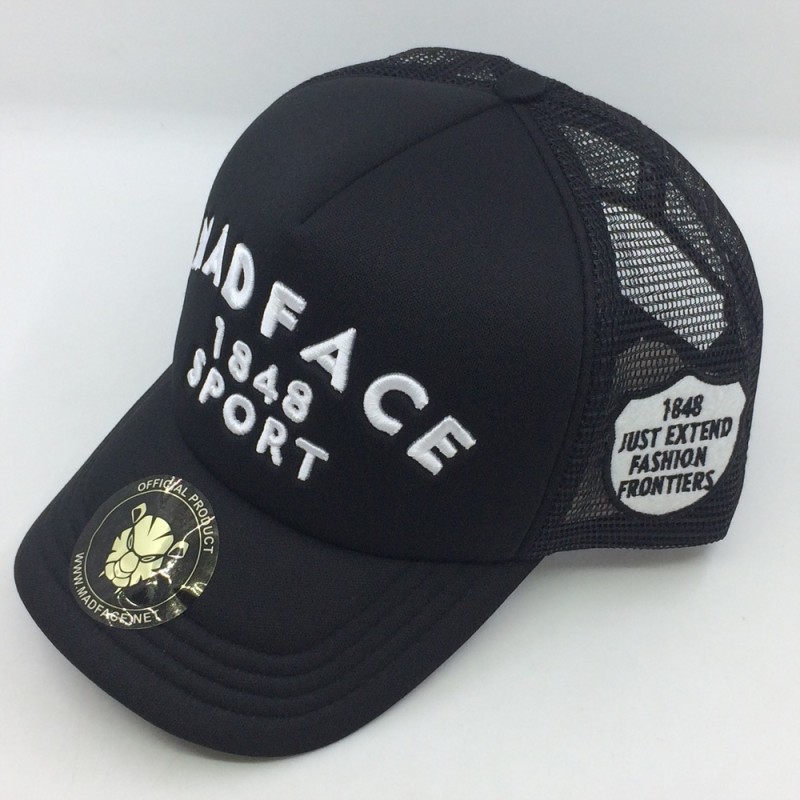 Casquette Trucker - BlackToBlack (white)