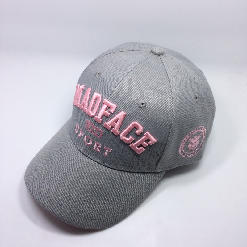 Capuchón Baseball - gris/rosa
