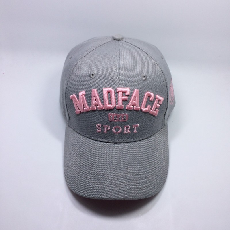 Baseballkappe - grau/rosa