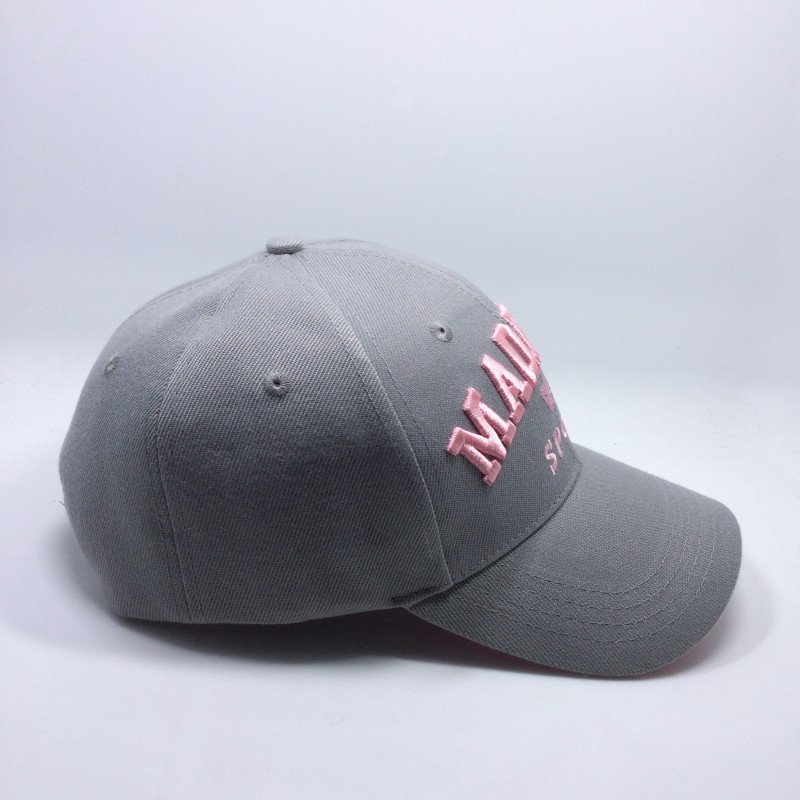 Capuchón Baseball - gris/rosa