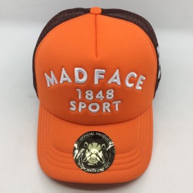 Casquette Trucker - brown/orange (white)