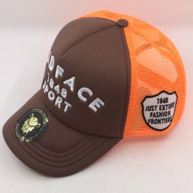 Casquette Trucker - orange/brown (white)