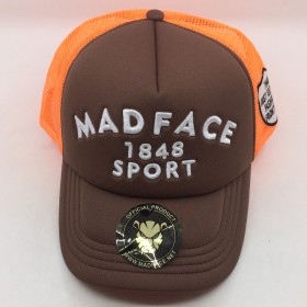 Casquette Trucker - orange/brown (white)