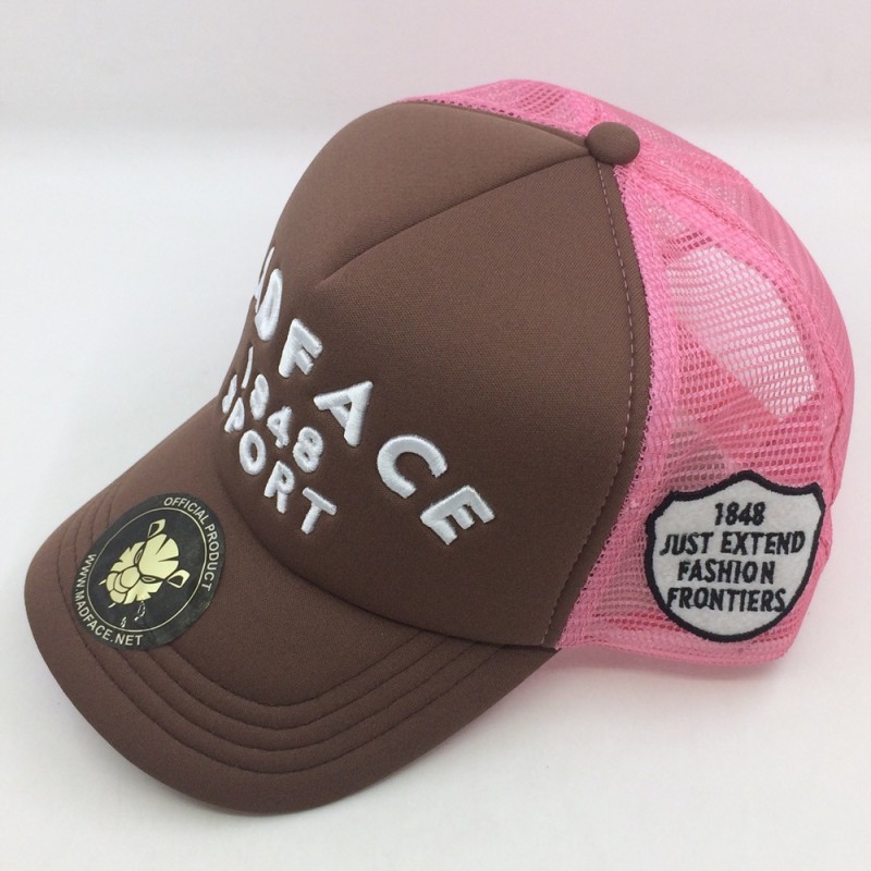 Cap Trucker Pink Brown White