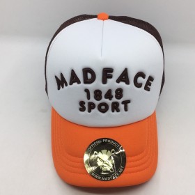 Casquette Trucker - brown/white/orange