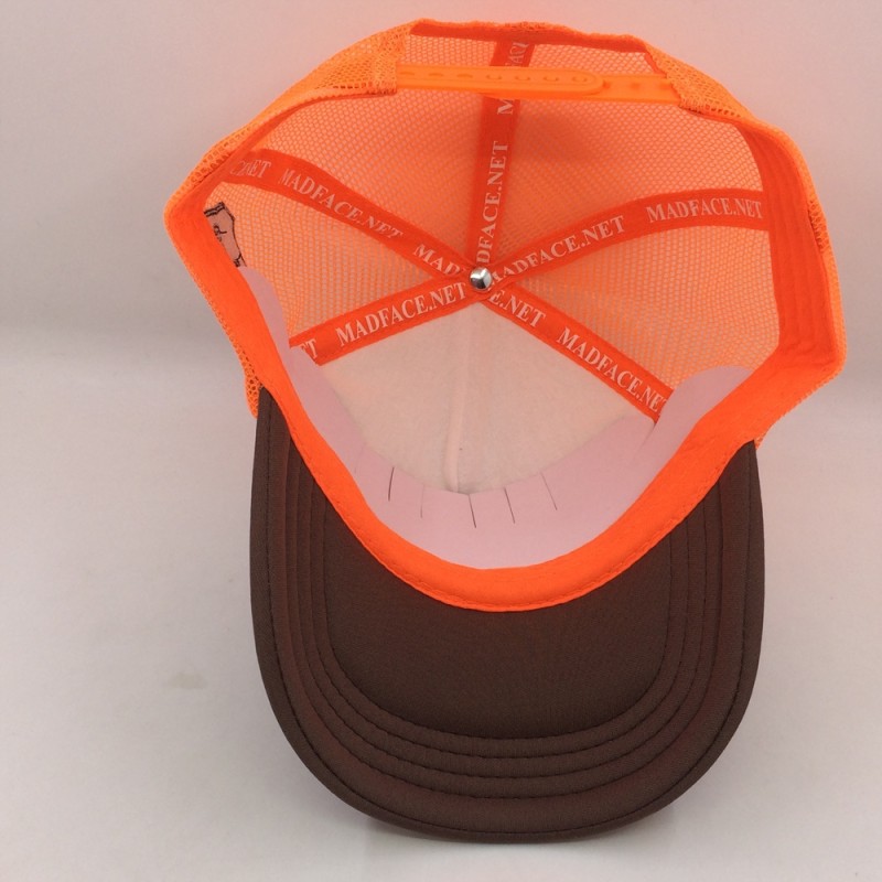 Casquette Trucker - orange/white/brown