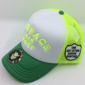 Casquette Trucker - yellow/white/green