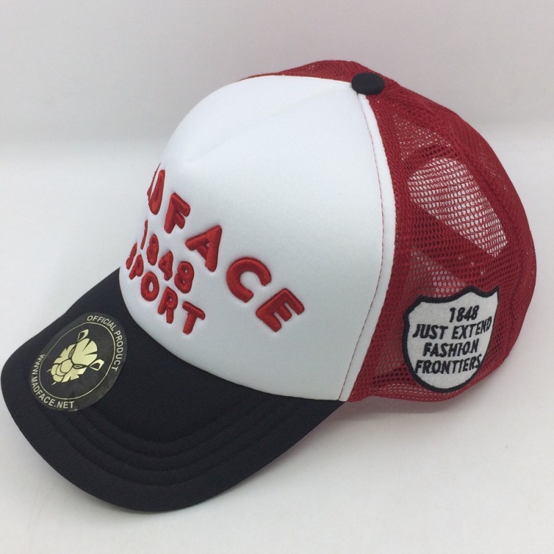 Casquette Trucker - red/white/black