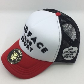 Casquette Trucker - black/white/red